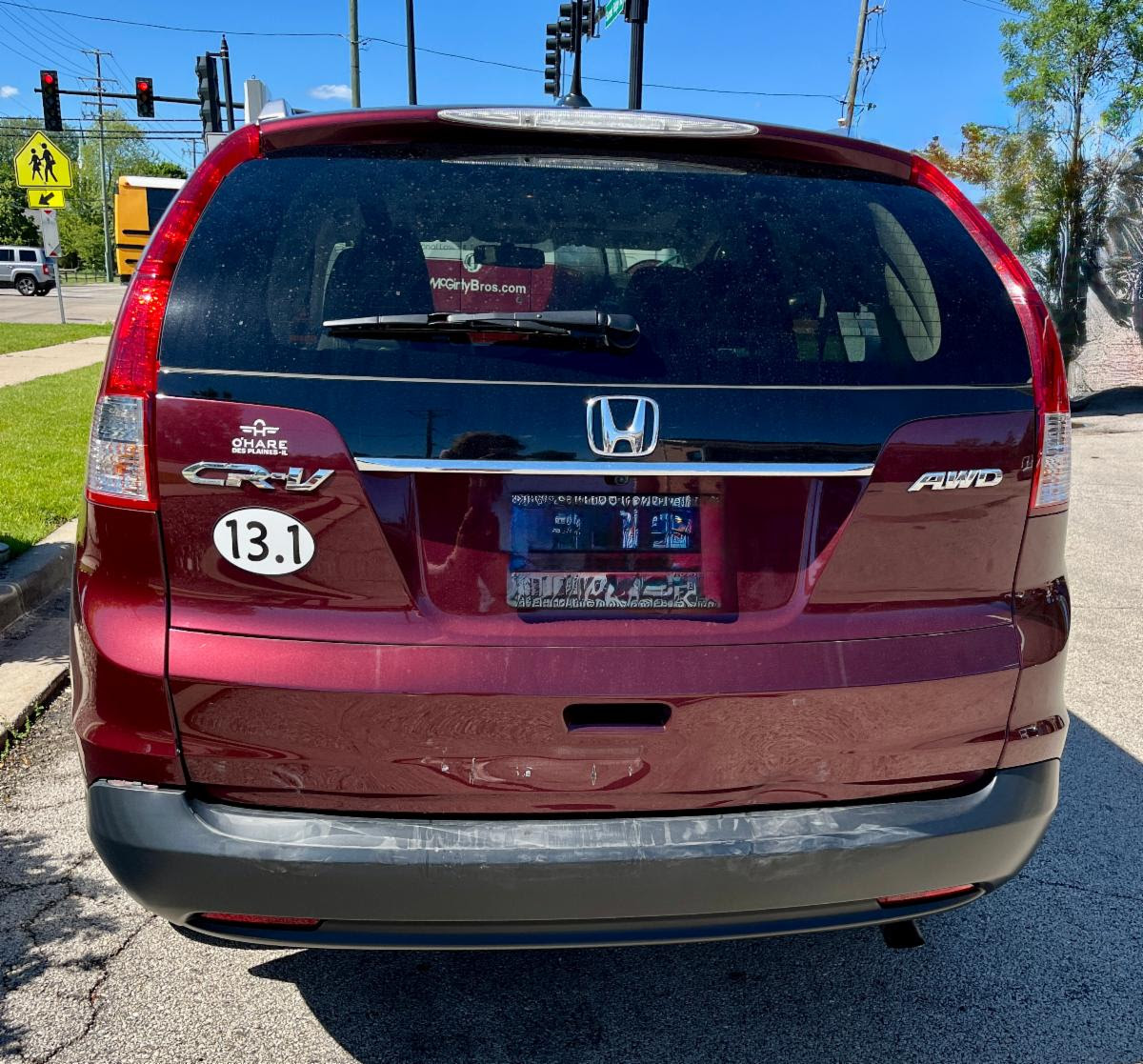 car after rear-end-hit
