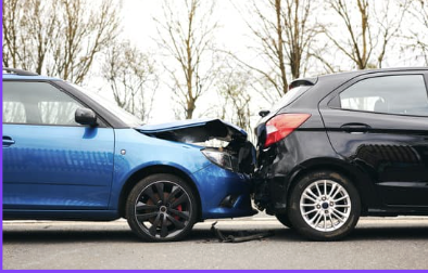car hit in rear-end accident