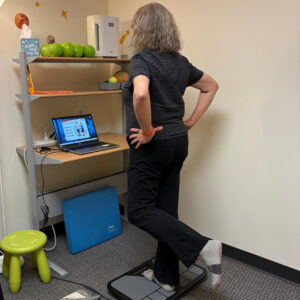 Cara using the Balance Tracker
